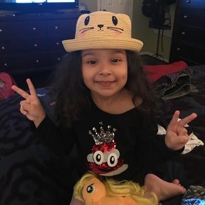 Kitty hat for little girl